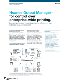 KM Nuance Output Manager Brochure Cover, Konica-Minolta, XBS Digital, Kentucky, KY, Konica Minolta, IT, Copier, Printer, MFP, Network, VOIP, HP, Xerox